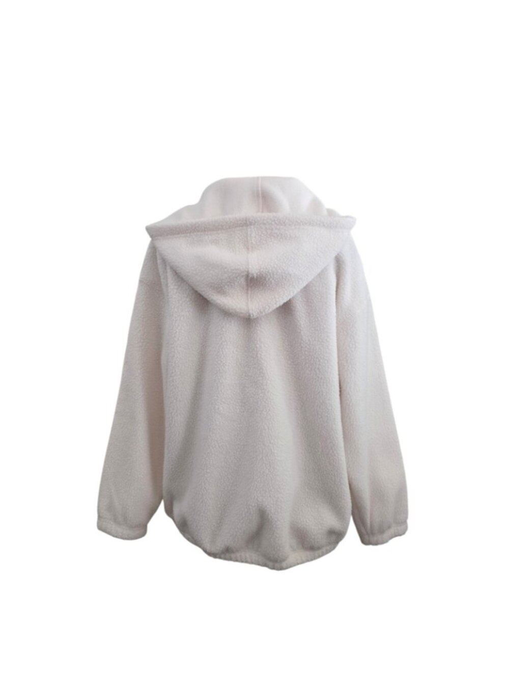 GU x Pokémon Peaceful Place Fleece Jacket Off White L NWT Japan Exclusive - Picture 6 of 7